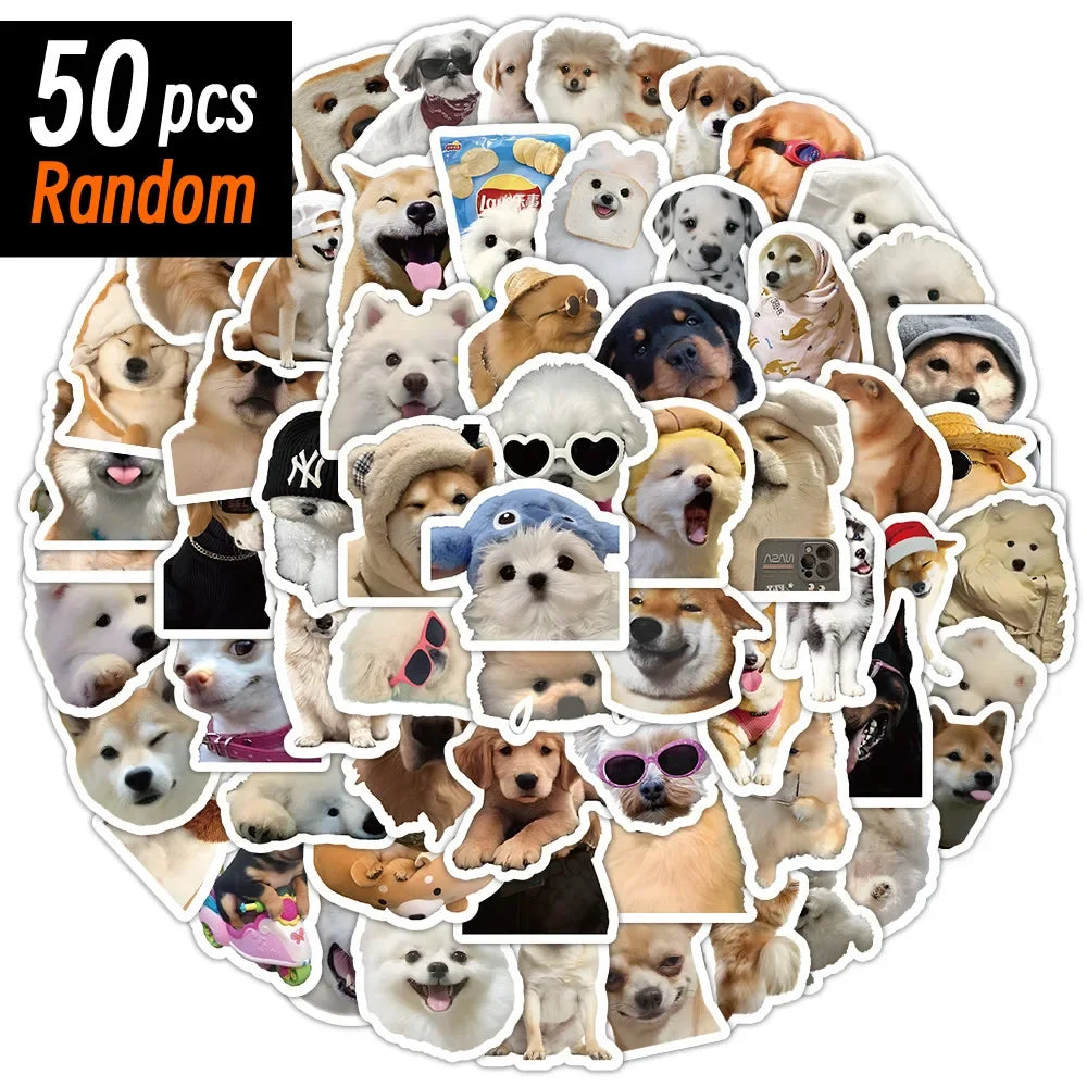 10/50/100pcs cute and Funny Dog Stickers