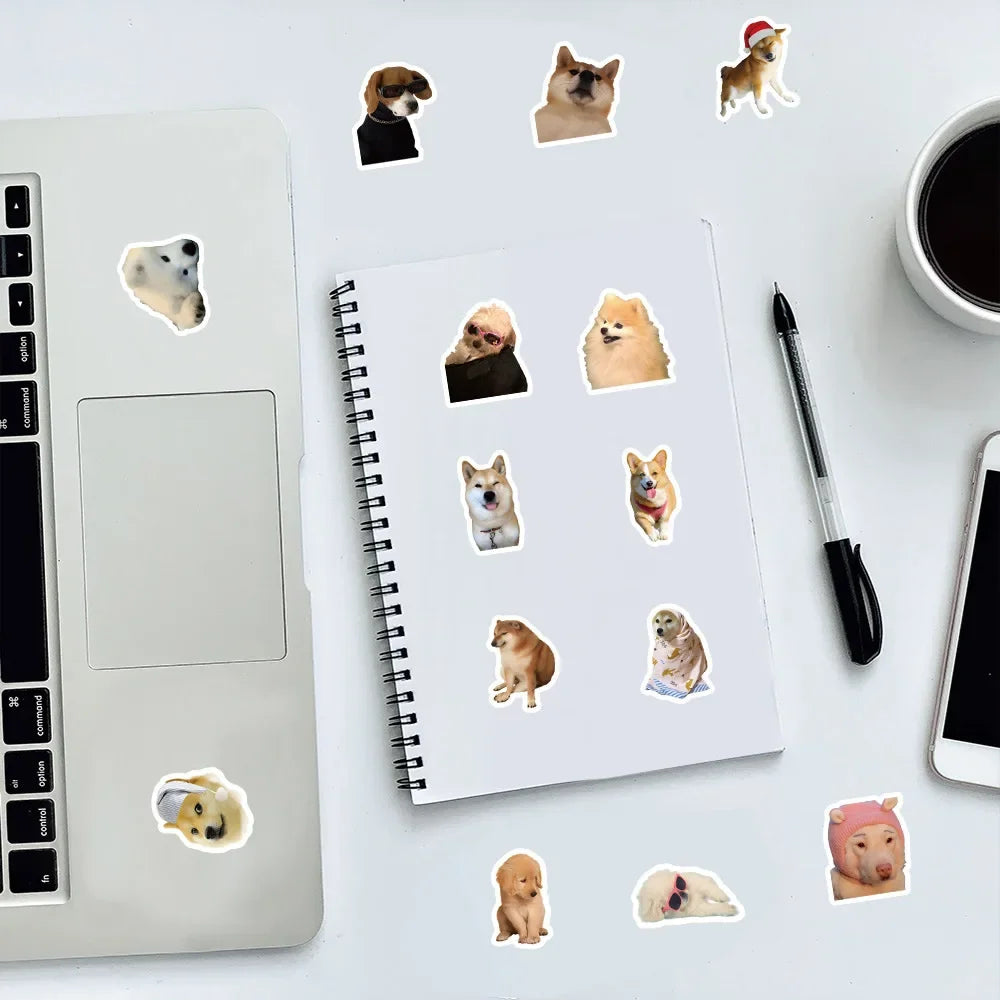 10/50/100pcs cute and Funny Dog Stickers