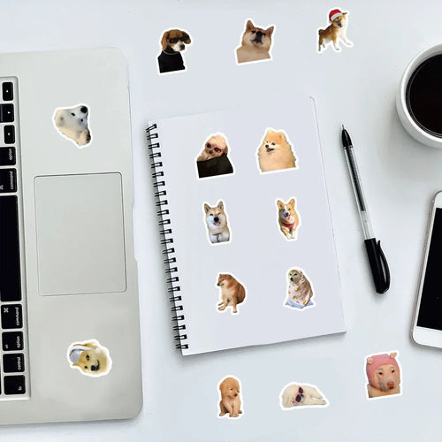 10/50/100pcs cute and Funny Dog Stickers