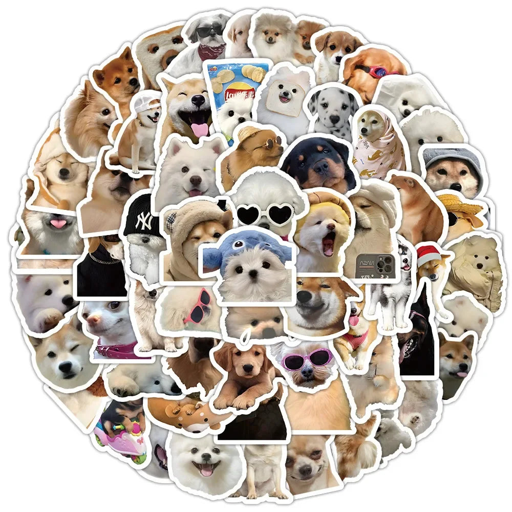 10/50/100pcs cute and Funny Dog Stickers