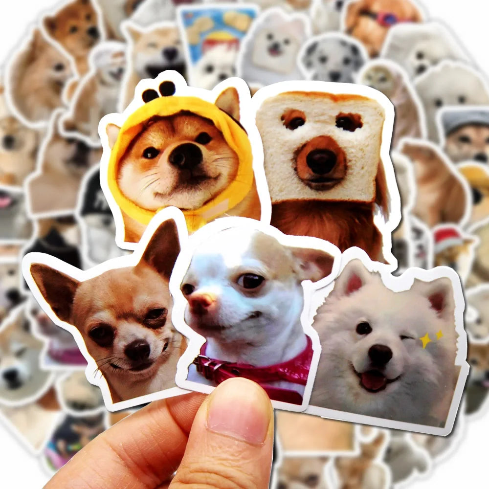10/50/100pcs cute and Funny Dog Stickers
